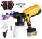 WingFly Akku Farbsprühsystem Kompatibel mit Dewalt 18V,20v Akku, Elektro Lackierpistole mit Düsen, 3 Spritzmuster, 1000ml Farbsprühgerät für Wänden, Möbel, Lackfarbe (Keine Batterie)