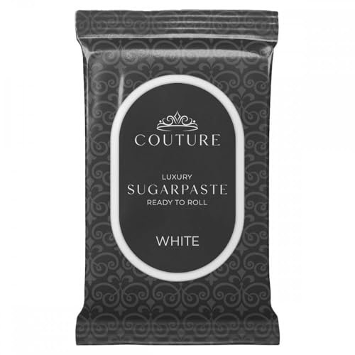 Couture Sugar Paste White - Professional Quality Fondant Icing Smooth, Porcelain-like Sugar Paste Modelling Paste (2.5kg)