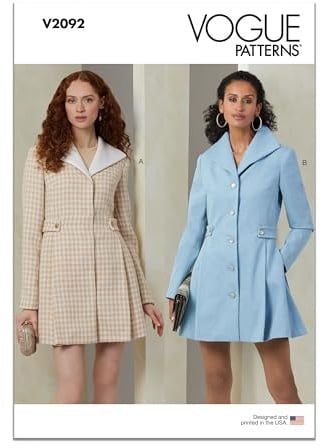 Vogue Paper Patterns V2092U5 Misses' Coats U5 (16-18-20-22-24)
