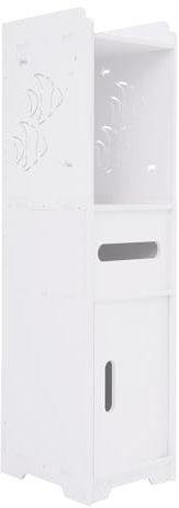 YISSALE 3 Etagen Badezimmerschrank,24x20x80cm Badezimmer Hochschrank,Aufbewahrungsschrank,Freistehender Bodenregalschrank,Badezimmerschränke für Schlafzimmer,Bad,Wohnzimmer