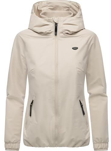 Ragwear wasserdichte und atmungsaktive Damen Übergangsjacke leichte kurze Funktionsjacke mit Kapuze Dizzie Tech YOUMODO XS-6XL