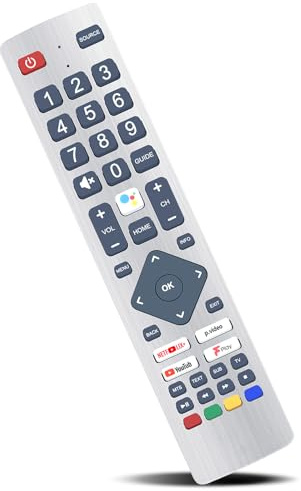 MOVHEIYL TV Voice Remote Control Replacement for Sharp SHW/RMC/0134, for Polaroid POF/RMC/0004, for Bush BUF/RMC/0114, for Blaupunkt BLF/RMC/0015N, for Technika 24A23B TEF/RMC/0015N