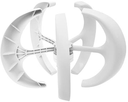 600 W, 24 V, generatore di energia eolica, 5 pala PMG con controller IP67 e piastra a flangia (bianco)