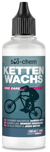 bio-chem Kettenwachs 100ml Fahrrad Flüssigwachs PTFE-frei | Schmiermittel für Fahrradketten | PTFE-frei und als Flüssigwachs in 100ml Flasche