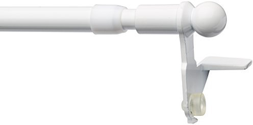 Tilldekor Klemmstange EASY, ausdrehbare Gardinenstange, weiß, 80 - 100 cm, ohne Bohren oder Kleben