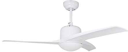 Orbegozo CP 92105 Ventilador de Techo con Luz, Mando a Distancia, Diámetro de Aspas 105 cm, Temporizador, 3 Velocidades, 50 W, Color Blanco