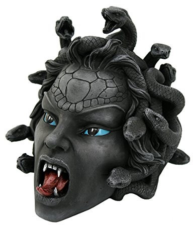 Pacific Giftware Der Kopf von Medusa Figur - Deko Schädel schwarz