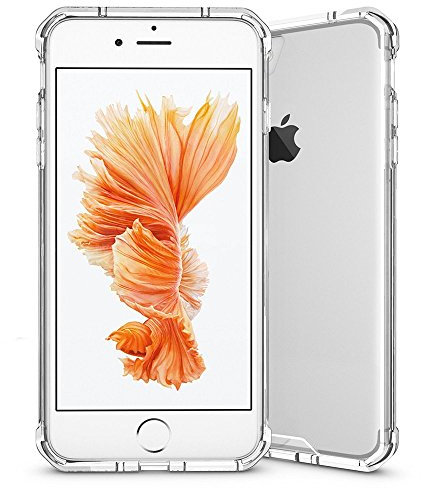 Coque Anti-Shock pour iPhone 7 Plus/iPhone 8 Plus / 7+ / 8+, TPU Transparent en Silicone Antichoc