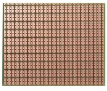 Velleman Eurocard, 100 x 80 mm, 3 Kontakt pro Insel, einseitig, Eurodin DIN41612 und DIN41617, Epoxidharz FR-4, grün