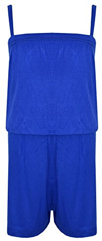 A2Z 4 Kids Girls Plain Summer Jumpsuit Trendy Playsuit Age 5-13 | All-in-one outfit for holidays, casual days and lightweight comfort wear