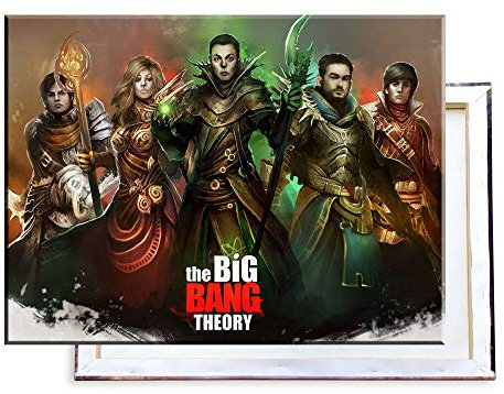 Unified Distribution Big Bang Theory RPG - 80x60 cm - Bilder & Kunstdrucke fertig auf Leinwand aufgespannt und in erstklassiger Druckqualität