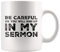 Panvola 'Be Careful Or You'll End Up in My Sermon ' Mug Coffee Mugs, Worlds Best Funny Pastor Gifts, Cups for Preaches, Unique Novelty Minister Presents 11 oz Ceramic White Coffee Mugs