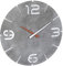 TFA Dostmann Funk-Wanduhr Contour, Funkuhr, 60.3536.15, gut ablesbar, Beton-Optik, ideal für Küche, Eingang oder Büro, Design-Uhr, Industrial Design, grau