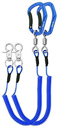 HERCULES Heavy Duty Fishing Lanyard, Coiled Lanyard for Fishing, Rods, Pliers, Boating, Paddles, Kayak