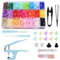 Mardatt Set di 405 bottoni a pressione e pinze a scatto, 24 colori, T5, bottoni a pressione in plastica, senza cuciture, con clip da cucito in scatola per abbigliamento, progetti fai da te