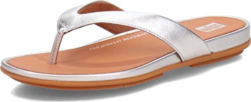 Fitflop Femme Gracie Sandale Plate, Silver03, 41 EU Étroit