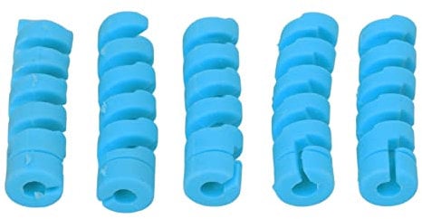 RiToEasysports 5Pcs Bicycle Frame Protector Spiral Bicycle Cable Sleeve Bike Frame Housing Protector for Mountain Road Bike (Blue) Cycling Cycling Other