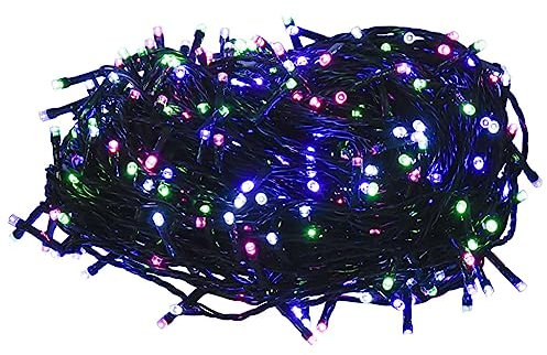 vidaXL LED Lichterkette mit 400 LEDs Weihnachtsbeleuchtung DIY Dekoration Weihnachtsdeko Außen Innen Garten Party Hochzeit Pastell Mehrfarbig 40m PVC