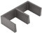 NINKA 2285.90 10111 Connect E-Element Ordnungssystem, mit 2-Fächer groß 20x10x5cm, Kunststoff dunkelgrau, Silber, 200 mm