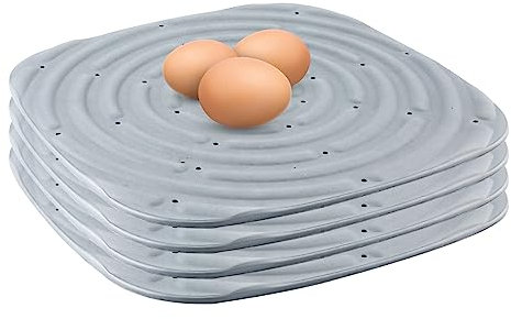 LUTER 4 Stück Waschbare Hühnernestmatten, Nistkasten Pads Nistkasten für Hühner Hühner-Nistkasten-Pads Nistpads für Hühnerstall Geflügel Hühner-Legeboxen (Grau)