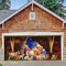 Wesiti Garagentor-Dekorationen für Weihnachten, Aufschrift Merry Christmas, Banner für Garagentor, Wandbilder, 1,8 x 4 m, große Weihnachts-Garagen-Hintergrunddekoration für Heiligabend, Urlaub,