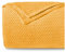 Dreamzie - Flauschig Fleecedecke 130 x 150 cm - Kuscheldecke Mikrofaser 100% Polyester 260gsm - Decke Sofa mit Fischgrätmuster und weicher Haptik - Gelb