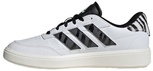 adidas Courtblock Shoes, Scarpe da ginnastica Donna, Footwear White Grey Six Carbon Black, 39 1/3 EU
