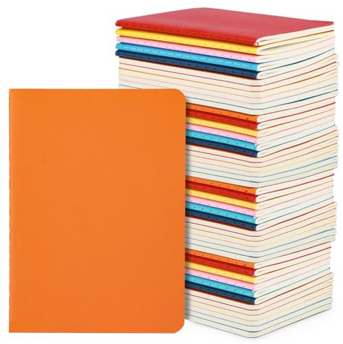Yarotm Quaderno Fogli Bianchi A6-48 Pezzi Quaderni Appunti Piccolo - A6 Taccuino Tascabile Notebook Quaderno Copertina Morbida - 100g Carta Pagine Bianche Blocco Note, 6 Colori