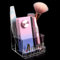 ANGNYA Nail Drill Holder Grinding Bit Storage Box, 10 Holes Transparent Nail Drill Bit Holder Plastic Nail Drill Tool Organizer Manicure Tools Display Box for Nail Tech Supplies (Clear)
