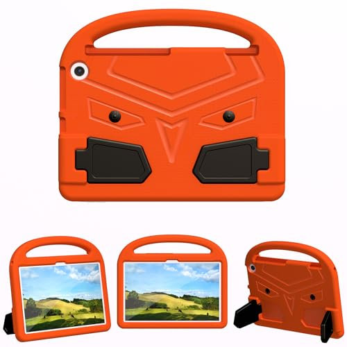 BARALARIQIU Funda protectora para tablet Amazon Kindle Fire HD Max 11 2023, a prueba de golpes, suave, de cuerpo completo, ligera, con asa, función atril, color naranja