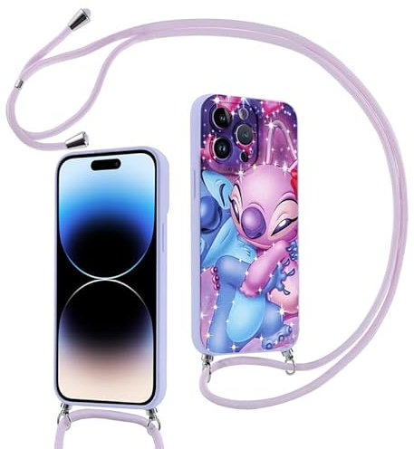 Handykette Hülle für Apple iPhone 8 iPhone 7 iPhone SE 2022/2020 4,7 Necklace Handyhülle,Umhängeband Handykordel Schutzhülle,Weich Schultergurt Silikonhülle,TPU Cover mit Niedliches Cartoon-Muster