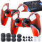 YoRHa 2 fundas de silicona para mando de PS5 (camuflaje rojo) con empuñaduras para el pulgar x 8, tapones x 8, protectores anólogos x 4
