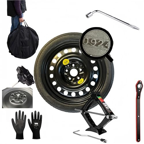 Notrad 17 Suzuki Vitara mit Wagenheber, Schlüssel, Schraube, Handschuhe und Tasche 125/80R17