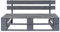 Kangmusi Outdoor-Bank Paletten Holz Grau, Grau 44697