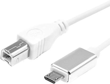 worien Cable Conector Midi USB Tipo B una Micro-USB, Cable Adaptador, Cable de Audio de Piano