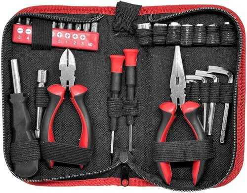 Kit Attrezzi moto set 28 pezzi borsa porta attrezzi sottosella dr.bike
