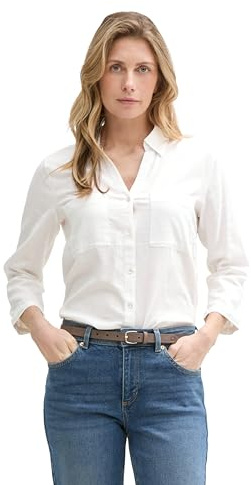 TOM TAILOR Damen 1046197 Bluse, 20000-White, 38