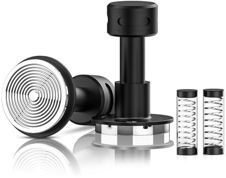 IKAPE V5 Espresso-Stampfer, 53,3 mm, mit 6,8 kg/11,3 kg/13,6 kg Ersatzfedern, Espresso-Tamper mit Sound-Feedback