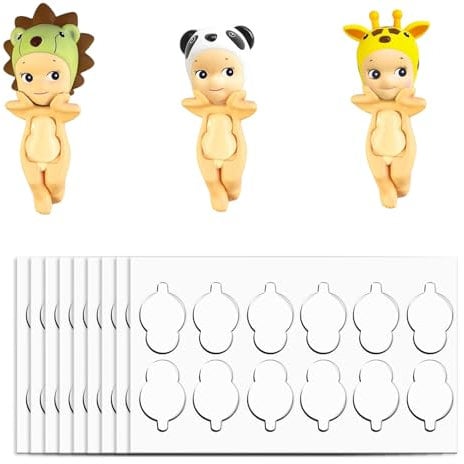 Mrltau 108 Pcs Klebepunkte Doppelseitig für Sonny Baby, Doppelseitige Klebepunkte, Transparente Doppelseitige Klebepads, Kleine Doppelseitige Klar Aufkleber für Heim Büro Dekor