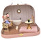Miniatur Puppenhaus Badezimmer Puppenhaus Toilette Und Spiegel für 1:12 Garten
