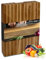 Tagliere da Cucina Professionale XXL, Legno 100% Misto Pará Naturale Rubberwood + Acacia, ALTEZZA 4 CM, Dimensioni 40x30x4 cm, Atossico, Legno Massello Pregiato, Vassoio da Portata, Design Unico