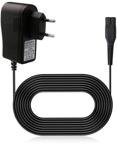 Swiftctrl 5,5 V Cargador Compatible con Limpiador de Ventanas Karcher WV1, WV1 Plus, WV2 Plus, WV2, WV5, WV5 Premium 2nd Generación, WV51, WV55, WV60, WV70, Cable de Alimentación de Repuesto