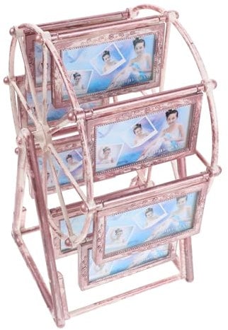 HANABASS Ferris Wheel Rotierender Bilderrahmen Multifunktionale Fotodekoration Für Familie Und Freunde Für Hochzeiten Geburtstagsfeiern Und Besondere Anlässe Robust Und Leicht Zu