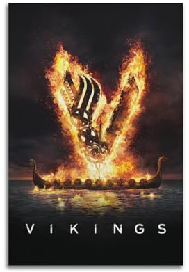 KOAXEWU Poster der TV-Serie Vikings, dekoratives Gemälde, Leinwand, Wandposter und Kunstdruck, moderne Familienschlafzimmer-Dekoration, Poster, 30 x 45 cm