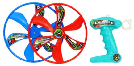 Luwecf Pull String Flying Disc Toy Flying Toy for Ages 4-8 Children Birthday Gifts