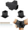 4''x4'' Pergola Bracket Kit, 15°Slanted Roof Wall Mount, Angled Pergola Construction Bracket for DIY Gazebo Wood Beams Outdoor Patio Balcony