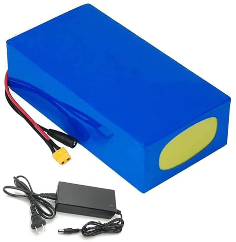 48V 10Ah 12Ah 15Ah 20Ah E-Bike Batteria agli ioni di litio con 54.6V 2A Caricabatterie Bicicletta elettrica Batteria incorporata BMS per 250W 300W 350W 500W 750W 1000W motore 48V 20Ah,XT60 Plug