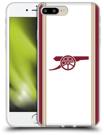 Head Case Designs Officially Licensed Arsenal FC Third 2025/26 Kit Gel Case [Military Grade Protection] Compatible with Apple iPhone 7 Plus/iPhone 8 Plus and Compatible with MagSafe