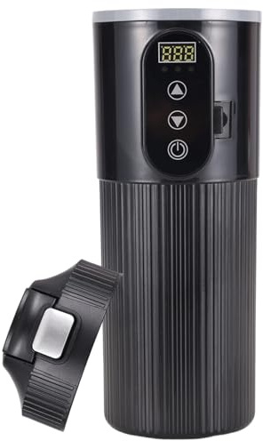 Machine à café pour voiture - 12 V et 24 V - Écran LCD - Chauffe | eau électrique - Tasse pour véhicule avec chauffage 500 ml
