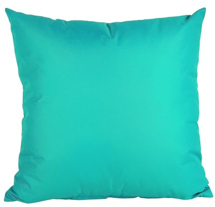 JACK 45x45cm Outdoor Lounge Kissen Dekokissen inkl. XXL-Füllung Wasserabweisend Sitzkissen Garten Stuhl Lotus Effekt, Farbe:Türkis